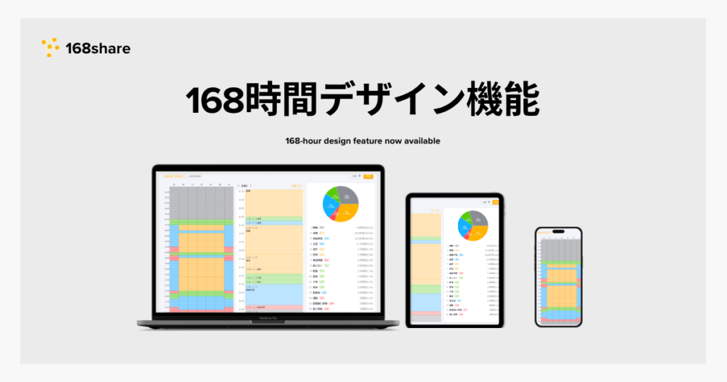168share_168時間デザイン機能登場